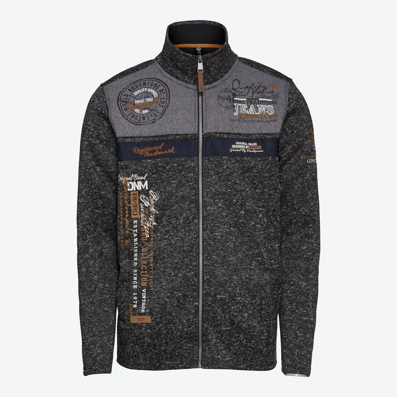 Herren-Cardigan mit Stehkragen