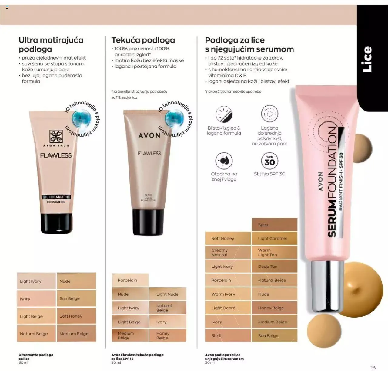 Katalog Avon katalog - Make-up vodič od 12. siječnja do 6. veljače 2024. - Pregled Stranica 13