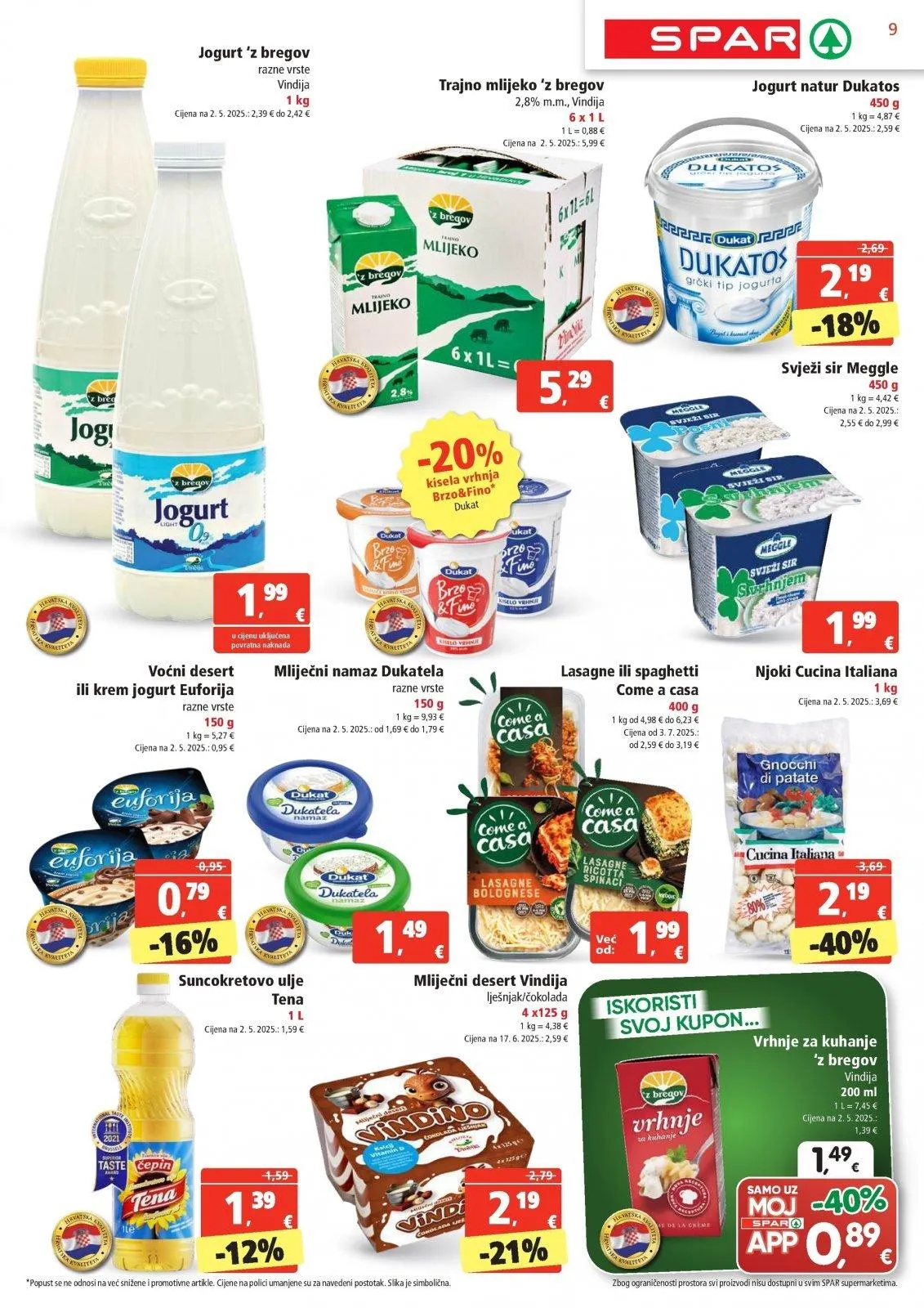 Katalog Spar katalog do 11.11.2025 od 5. studenoga do 11. studenoga 2025. - Pregled Stranica 9