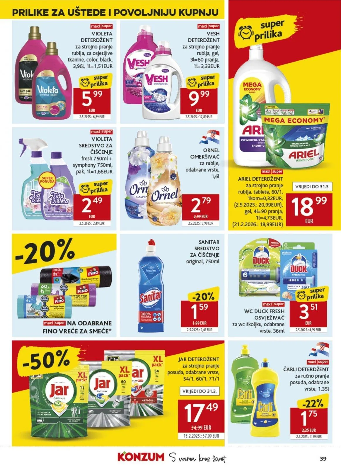 Katalog Konzum katalog do 17.03.2026 od 12. ožujka do 17. ožujka 2026. - Pregled Stranica 39