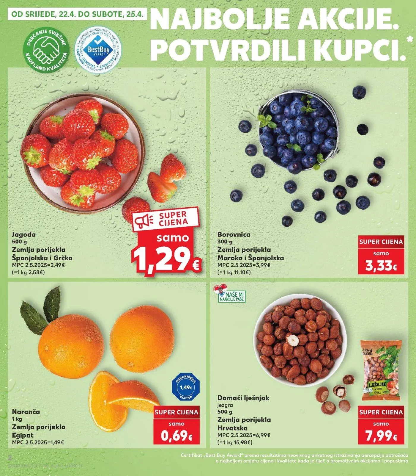 Katalog Kaufland katalog do 28.04.2026 od 22. travnja do 28. travnja 2026. - Pregled Stranica 2