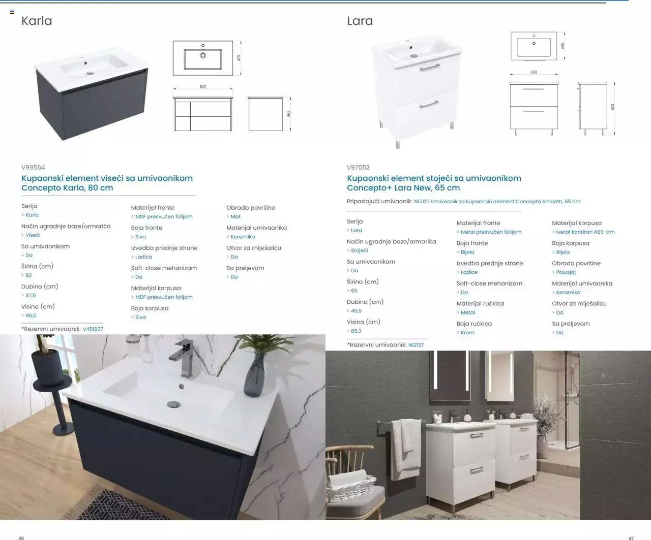 Katalog Kupaonski namještaj i ogledala 2023 Fero-term od 13. ožujka do 31. prosinca 2023. - Pregled Stranica 24