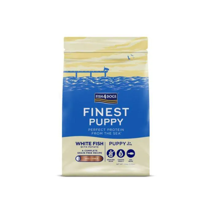 FISH4DOGS Finest Puppy large bijela riba s krumpirom 6 kg