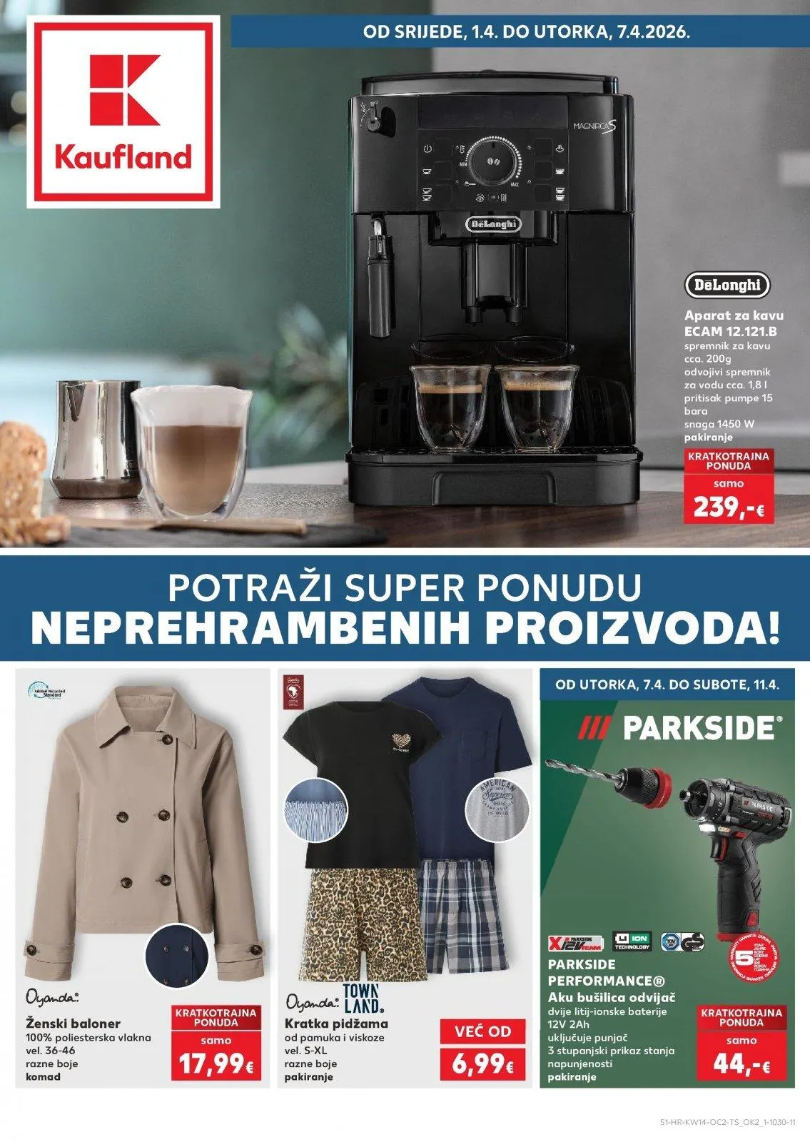 Katalog Kaufland katalog do 07.04.2026 od 1. travnja do 7. travnja 2026. - Pregled Stranica 1