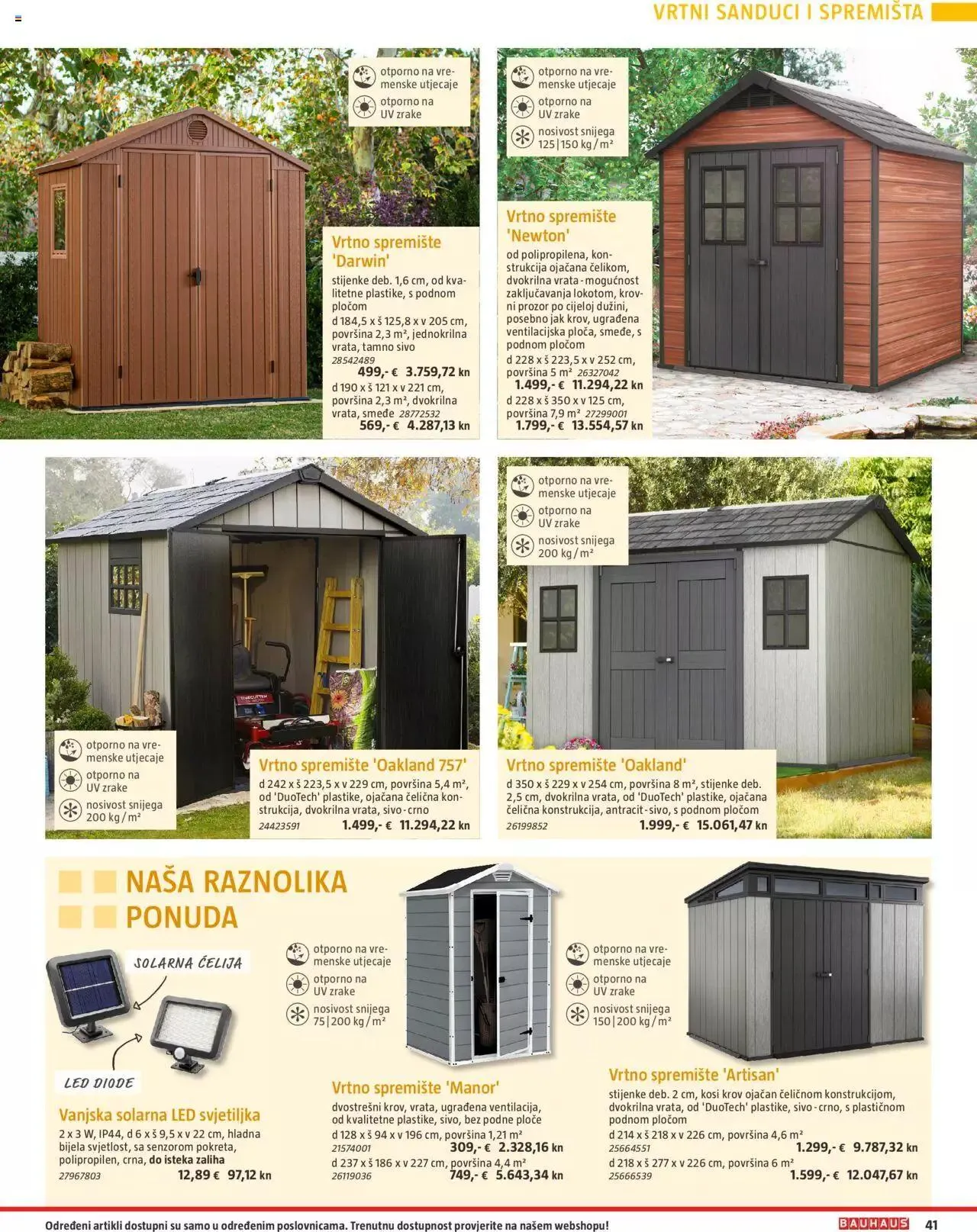 Katalog Vrtni namještaj Bauhaus od 24. ožujka do 31. srpnja 2023. - Pregled Stranica 41