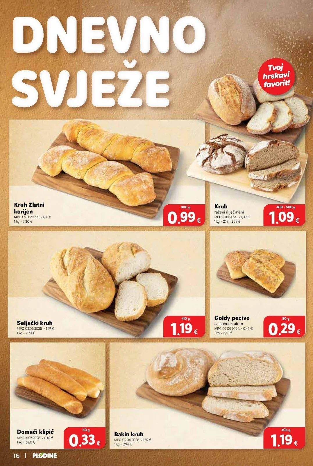 Katalog Plodine katalog do 12.05.2026 od 7. svibnja do 12. svibnja 2026. - Pregled Stranica 16