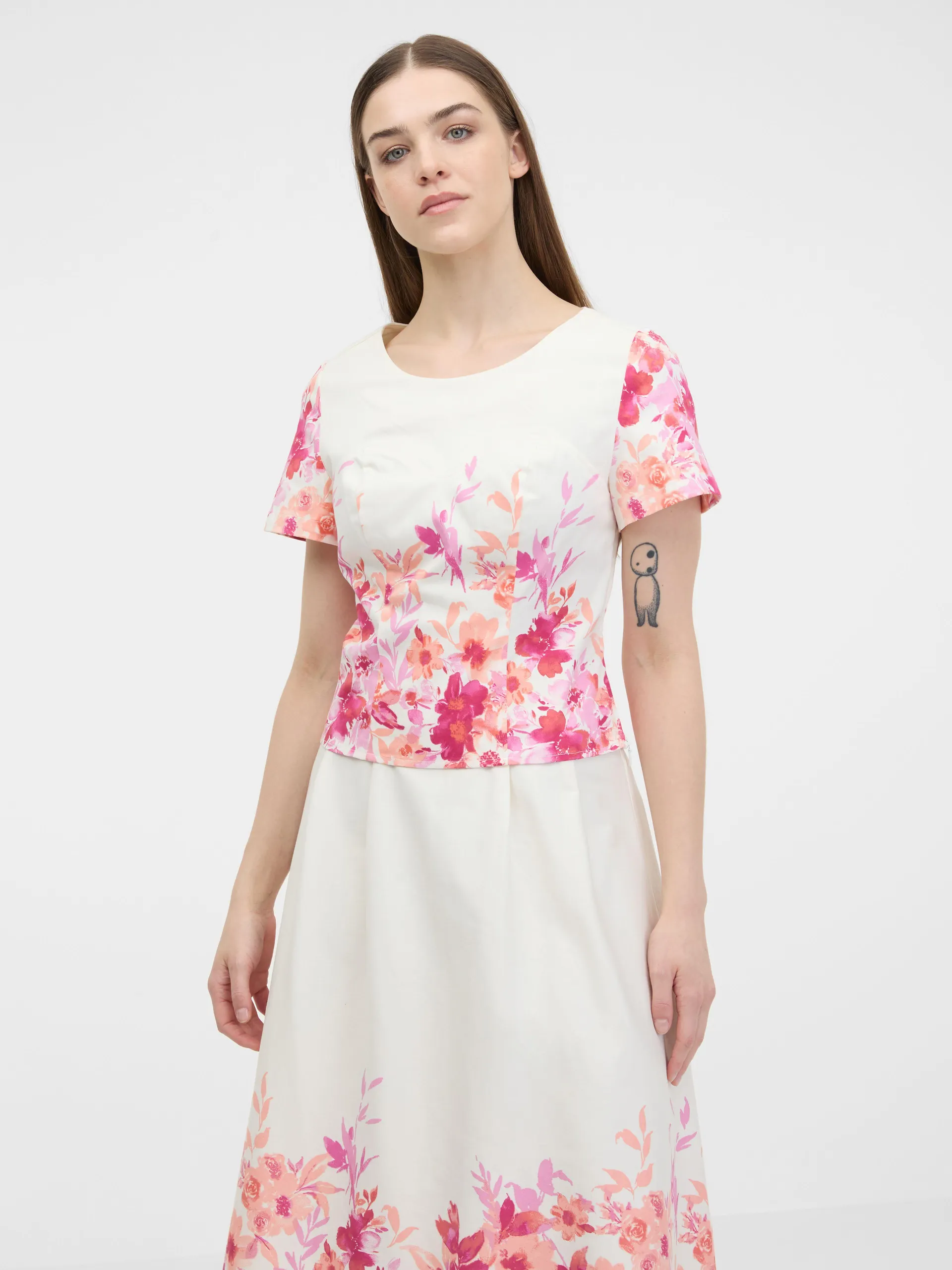 Roza ženska cvjetna bluza ORSAY