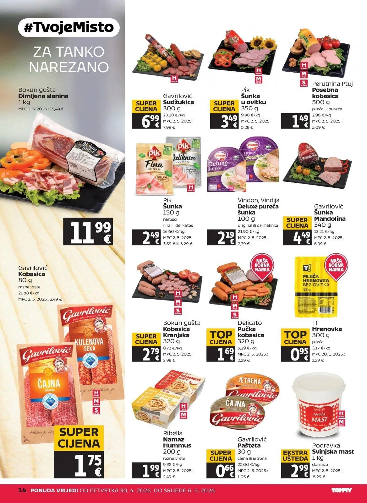 Katalog Tommy katalog do 06.05.2026 od 30. travnja do 6. svibnja 2026. - Pregled Stranica 14