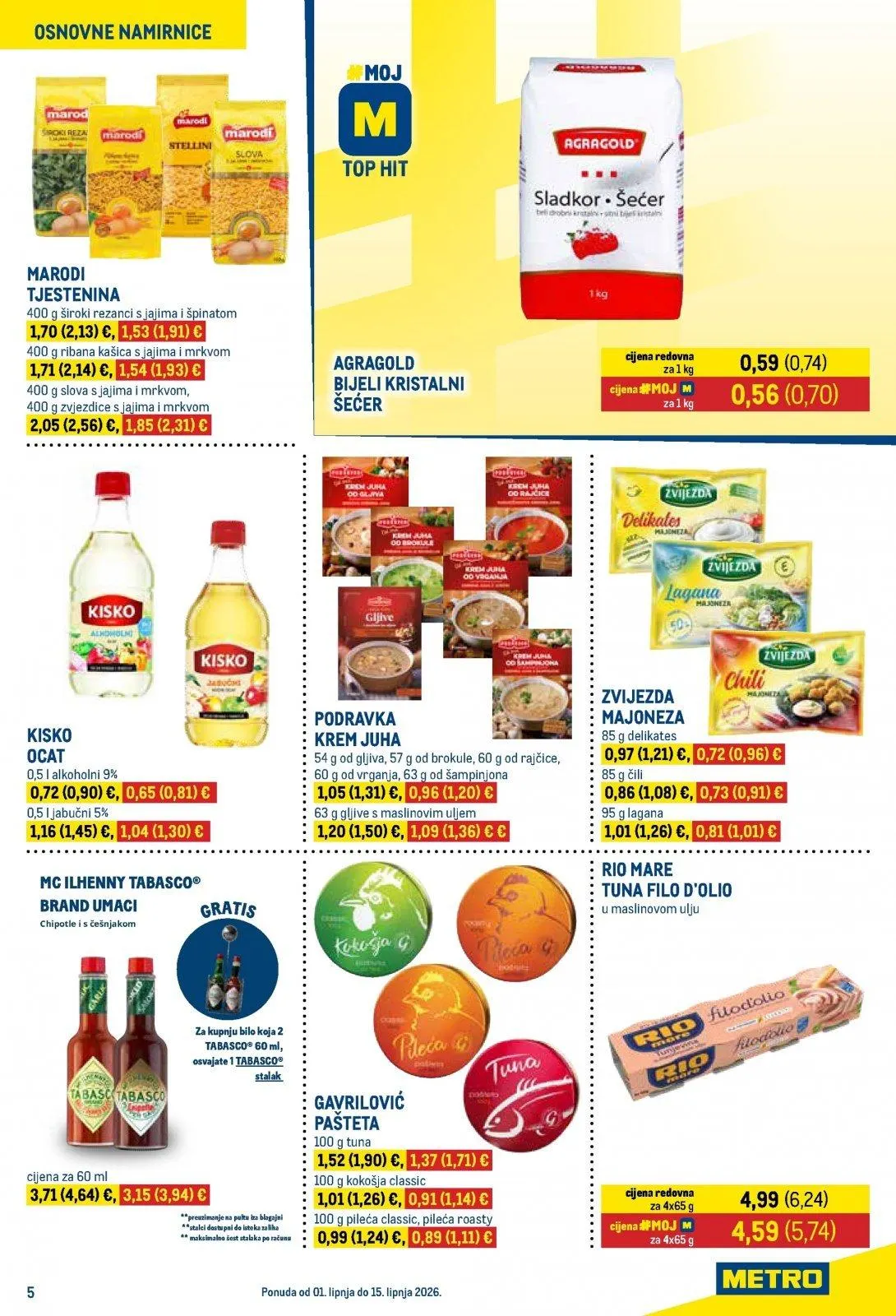 Katalog Metro katalog do 15.06.2026 od 9. lipnja do 15. lipnja 2026. - Pregled Stranica 5
