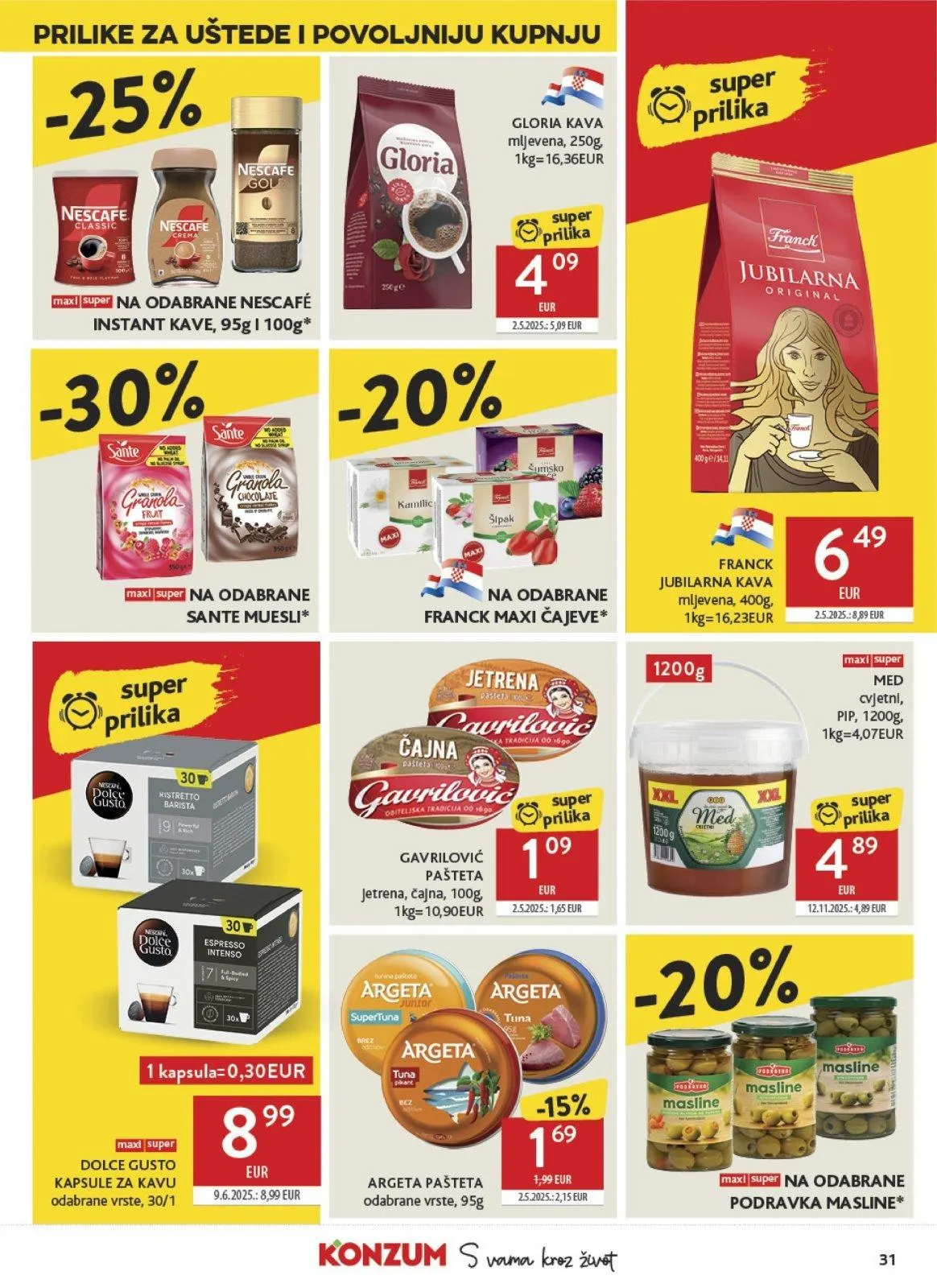 Katalog Konzum katalog do 24.03.2026 od 19. ožujka do 24. ožujka 2026. - Pregled Stranica 31