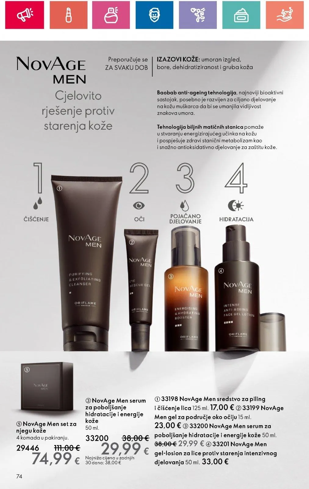 Katalog Oriflame katalog do 11.09.2024 od 29. kolovoza do 11. rujna 2024. - Pregled Stranica 74