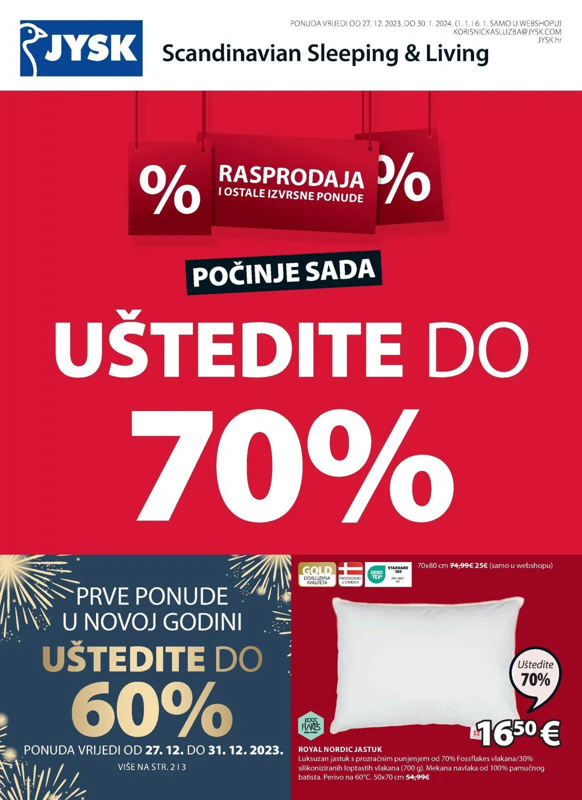 Katalog JYSK katalog do 30.12.2023 od 28. prosinca do 30. prosinca 2023. - Pregled Stranica
