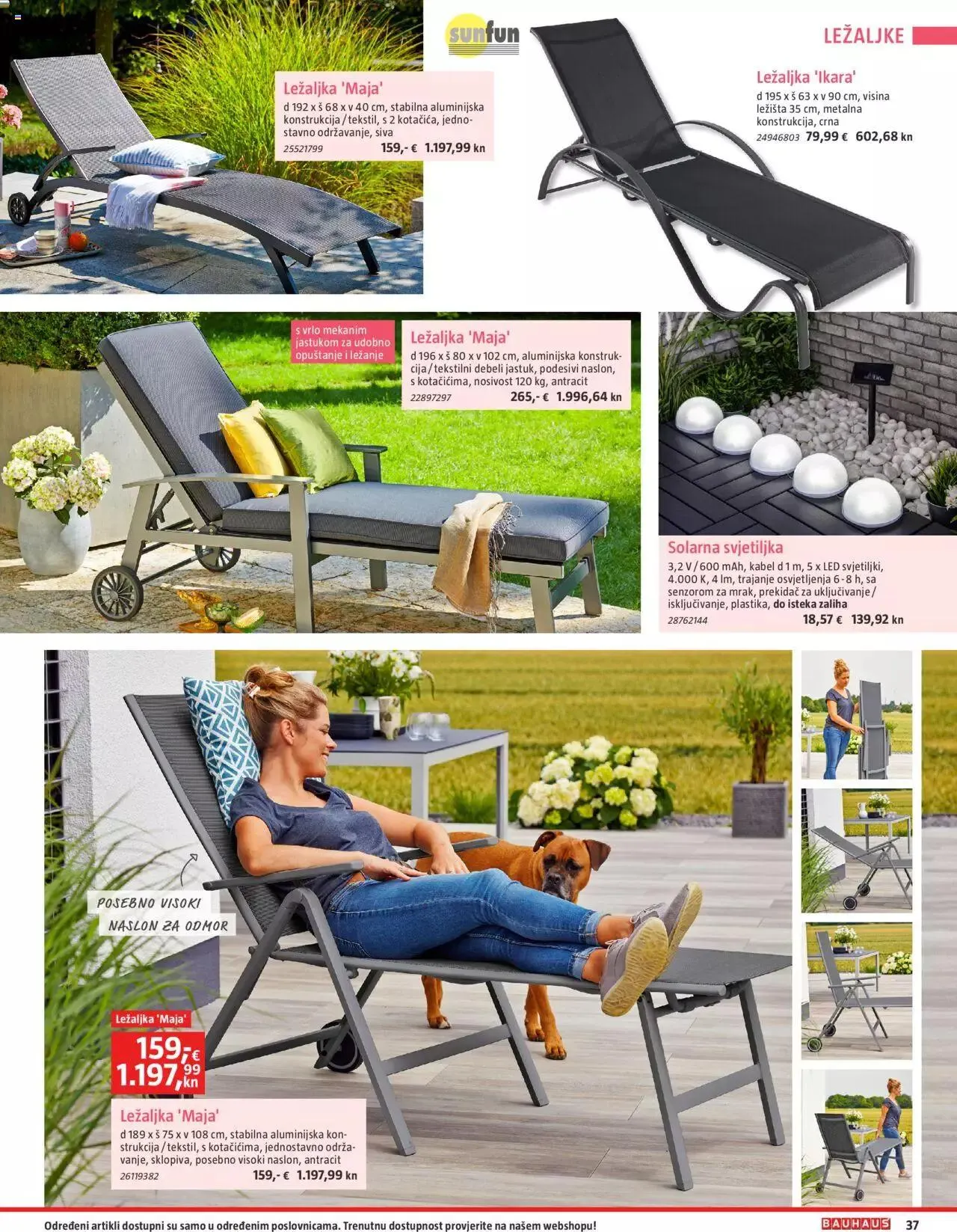 Katalog Vrtni namještaj Bauhaus od 24. ožujka do 31. srpnja 2023. - Pregled Stranica 37