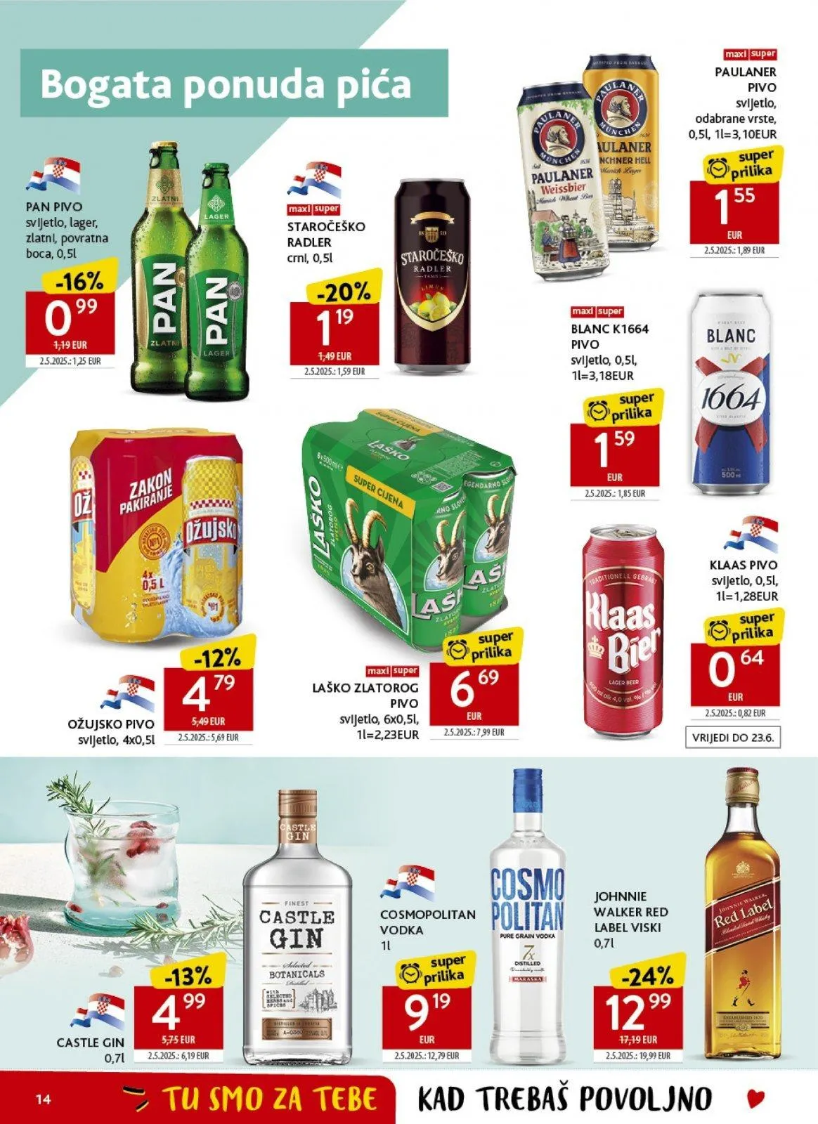 Katalog Konzum katalog do 16.06.2026 od 10. lipnja do 16. lipnja 2026. - Pregled Stranica 14