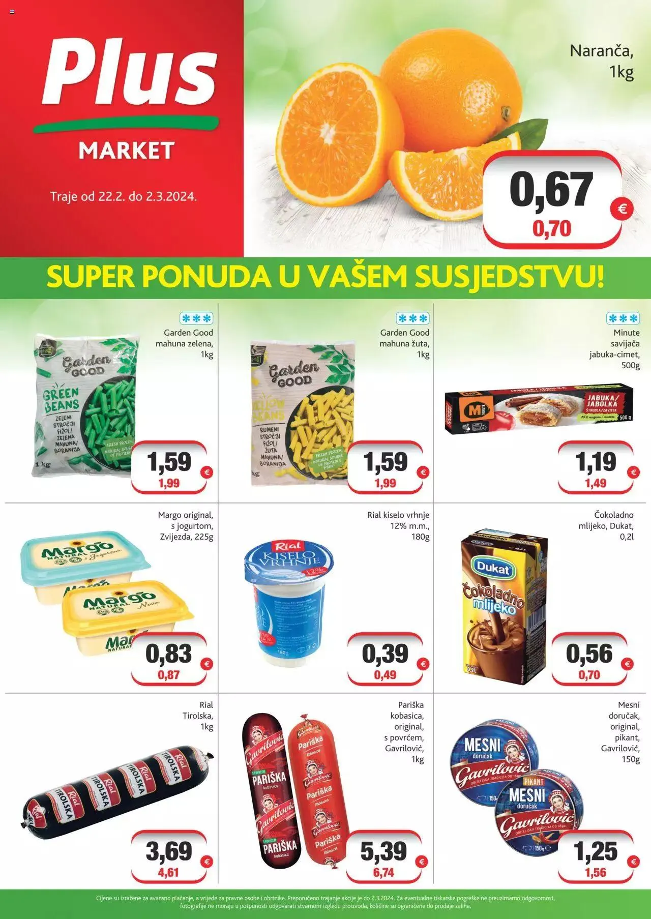 Katalog Katalog Plus market od 22. veljače do 2. ožujka 2024. - Pregled Stranica 