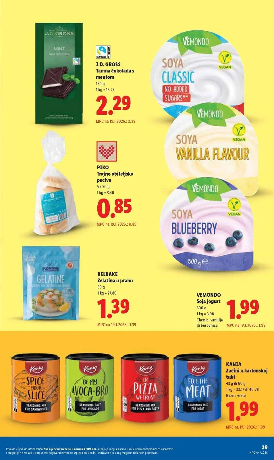 Katalog Lidl katalog do 25.01.2026 od 15. siječnja do 25. siječnja 2026. - Pregled Stranica 29