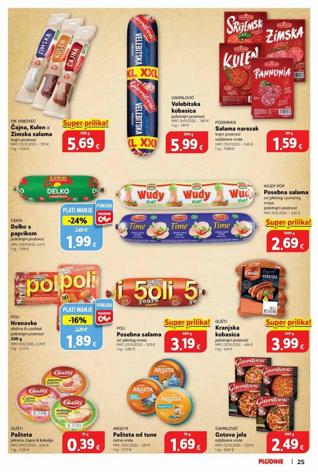 Katalog Plodine katalog do 10.03.2026 od 5. ožujka do 10. ožujka 2026. - Pregled Stranica 25