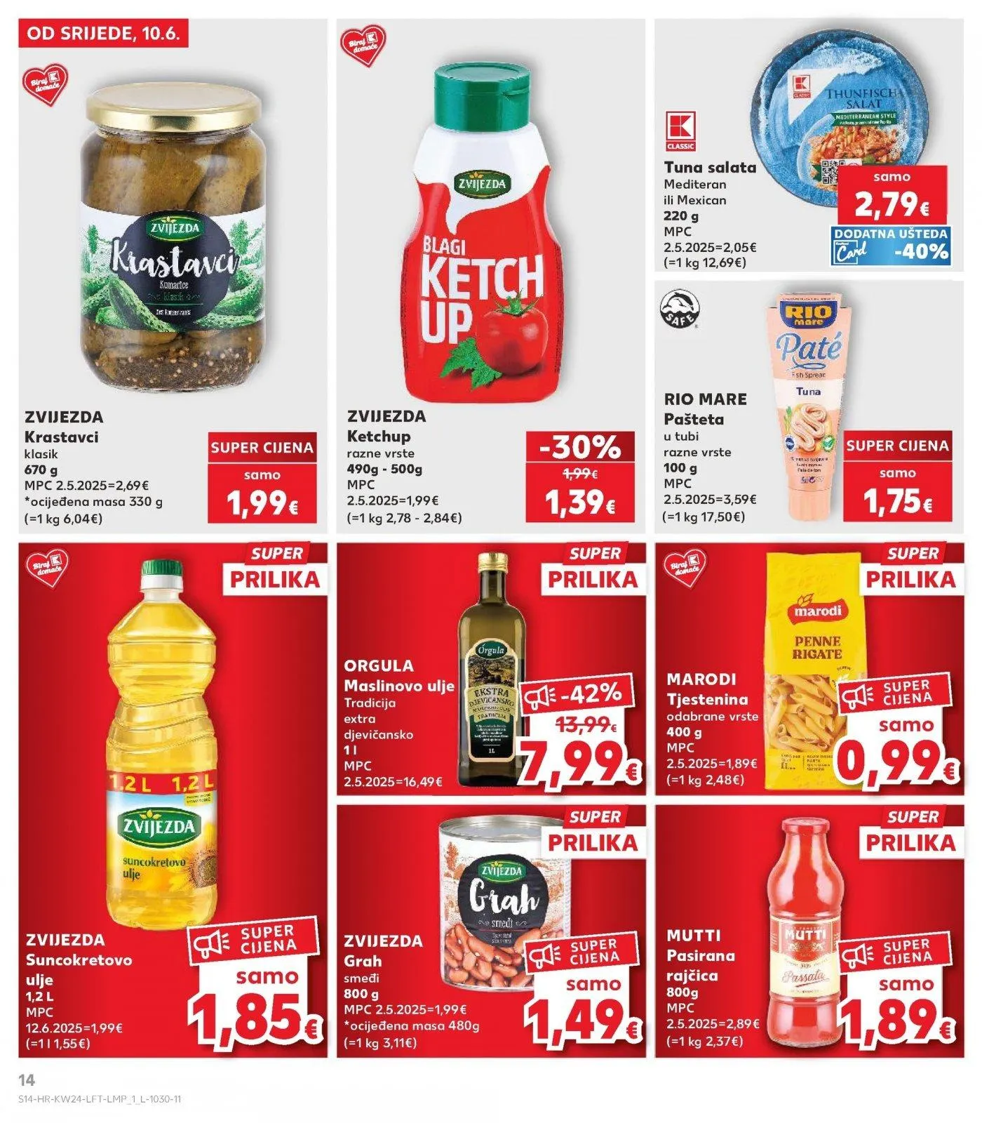 Katalog Kaufland katalog do 16.06.2026 od 10. lipnja do 16. lipnja 2026. - Pregled Stranica 14