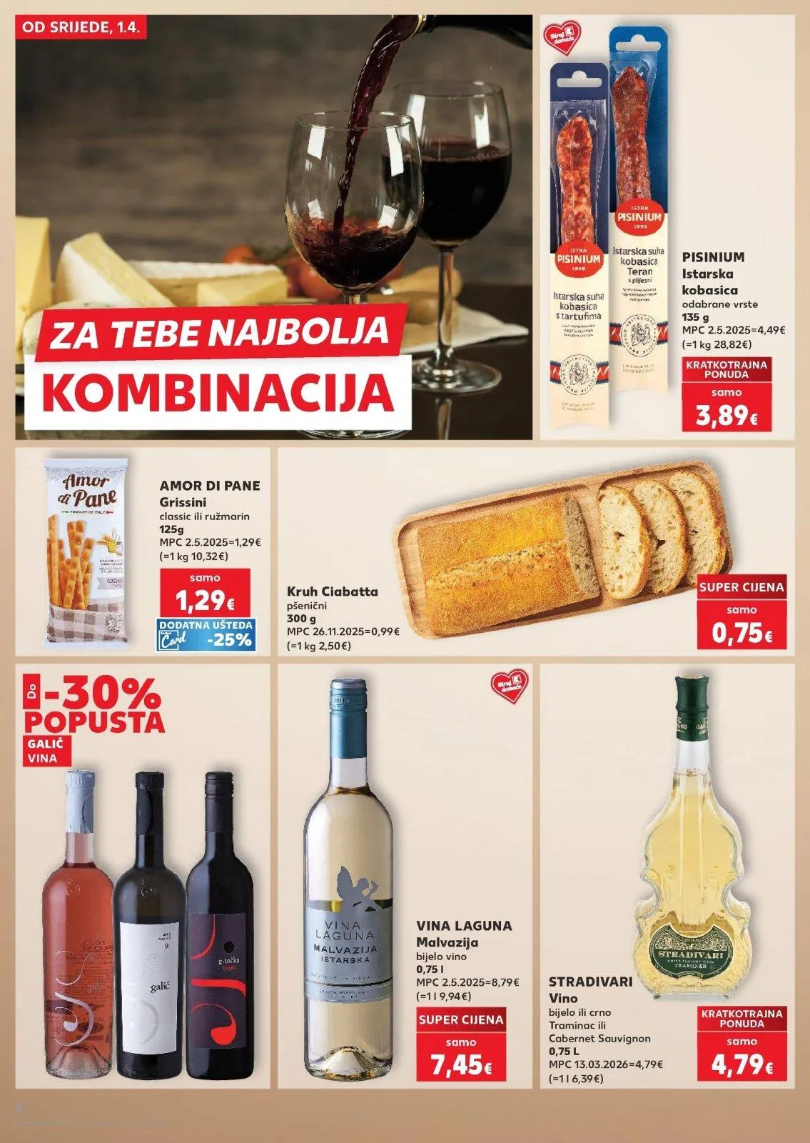 Katalog Kaufland katalog do 07.04.2026 od 1. travnja do 7. travnja 2026. - Pregled Stranica 8