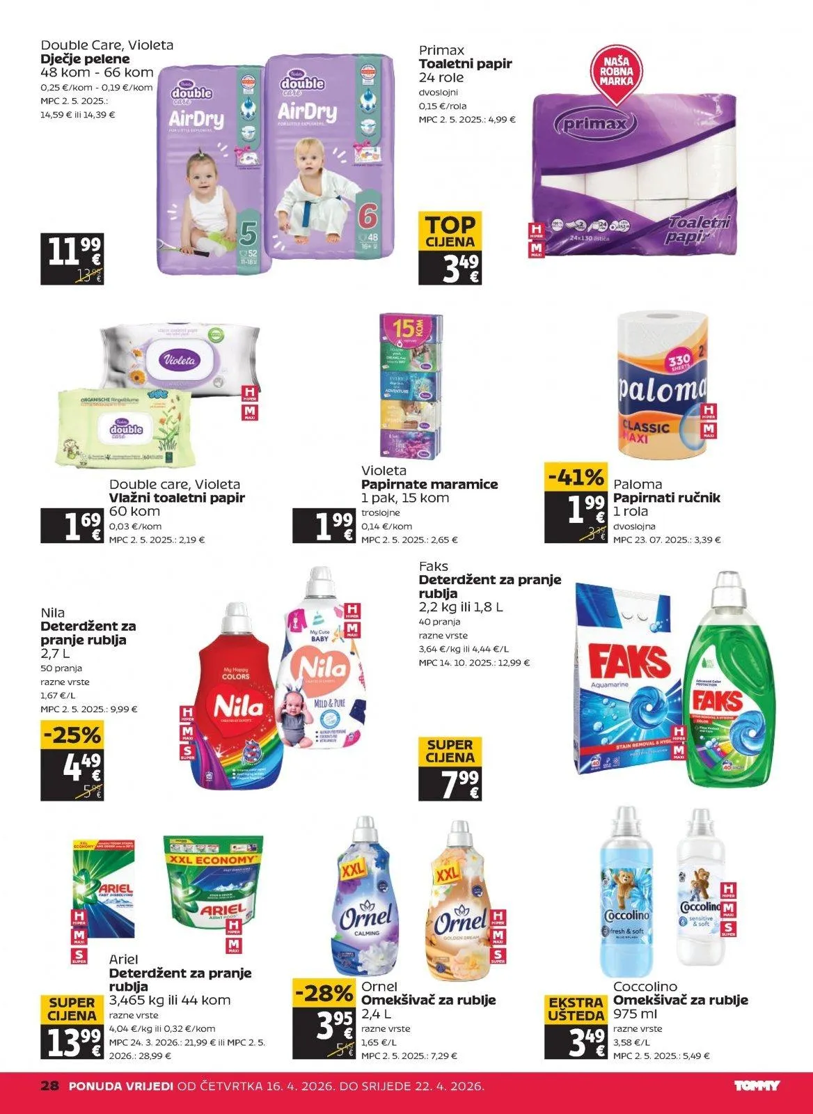 Katalog Tommy katalog do 22.04.2026 od 16. travnja do 22. travnja 2026. - Pregled Stranica 28