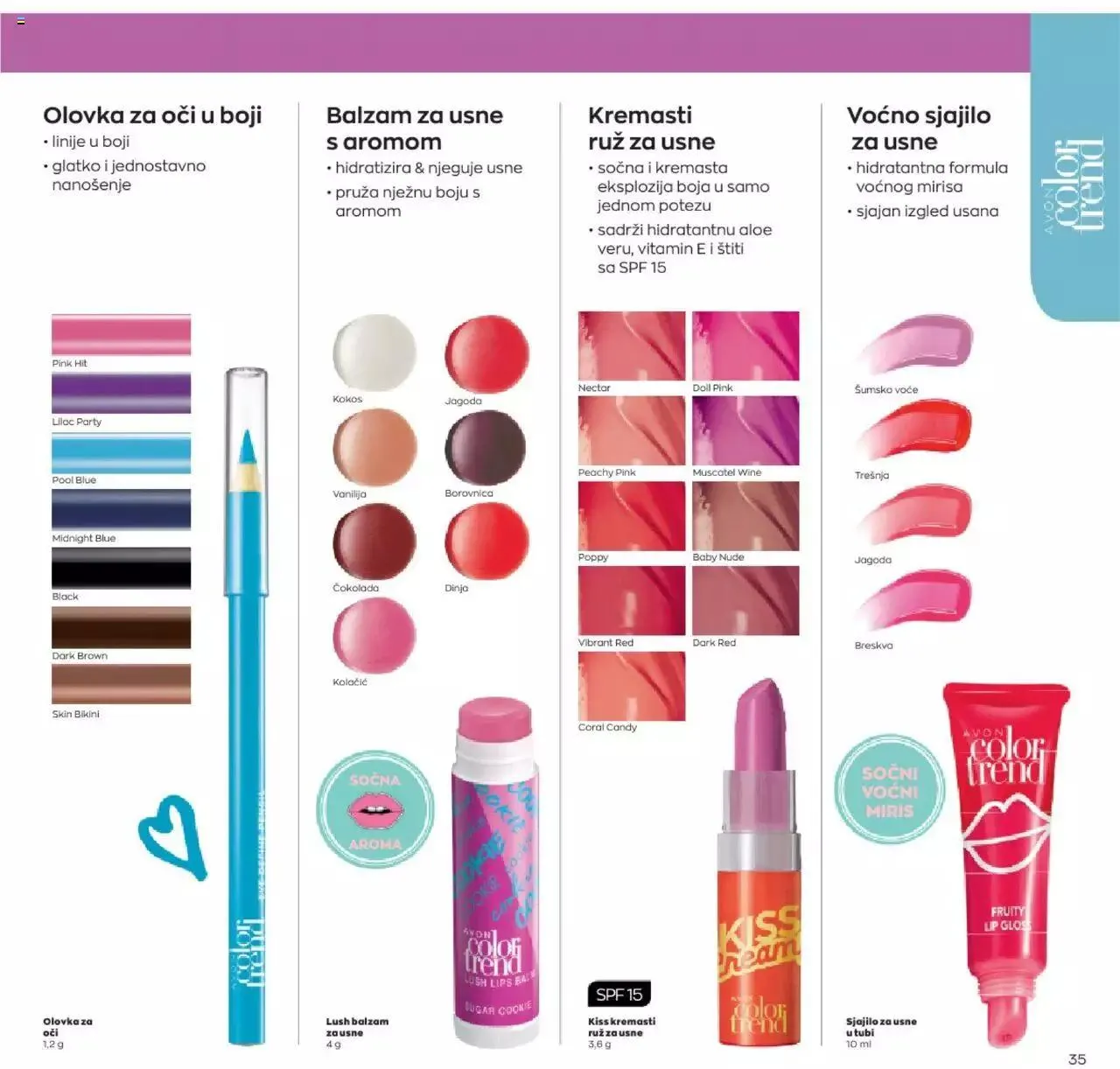 Katalog Avon katalog - Make-up vodič od 12. siječnja do 6. veljače 2024. - Pregled Stranica 35