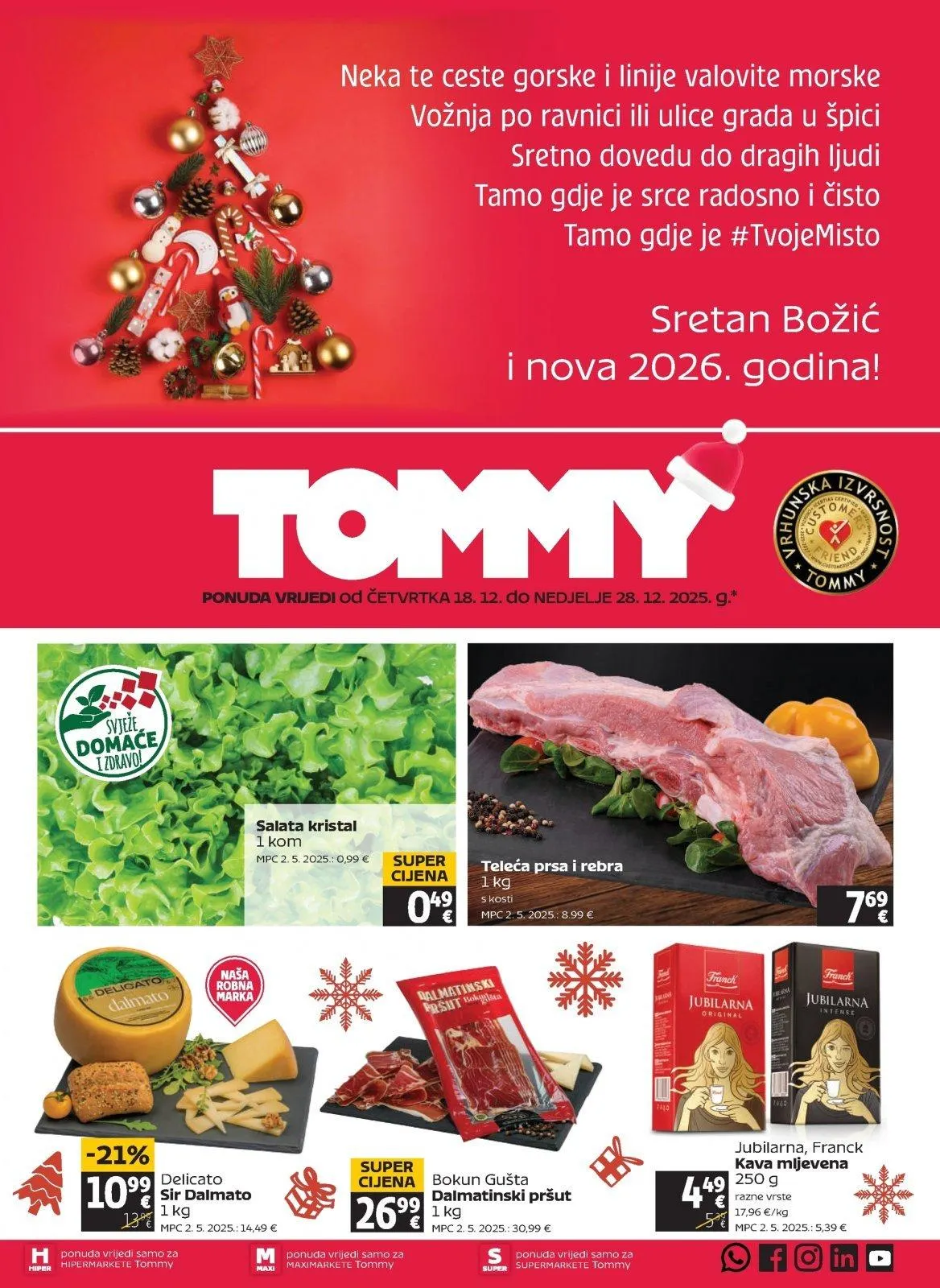Katalog Tommy katalog do 28.12.2025 od 18. prosinca do 28. prosinca 2025. - Pregled Stranica 1