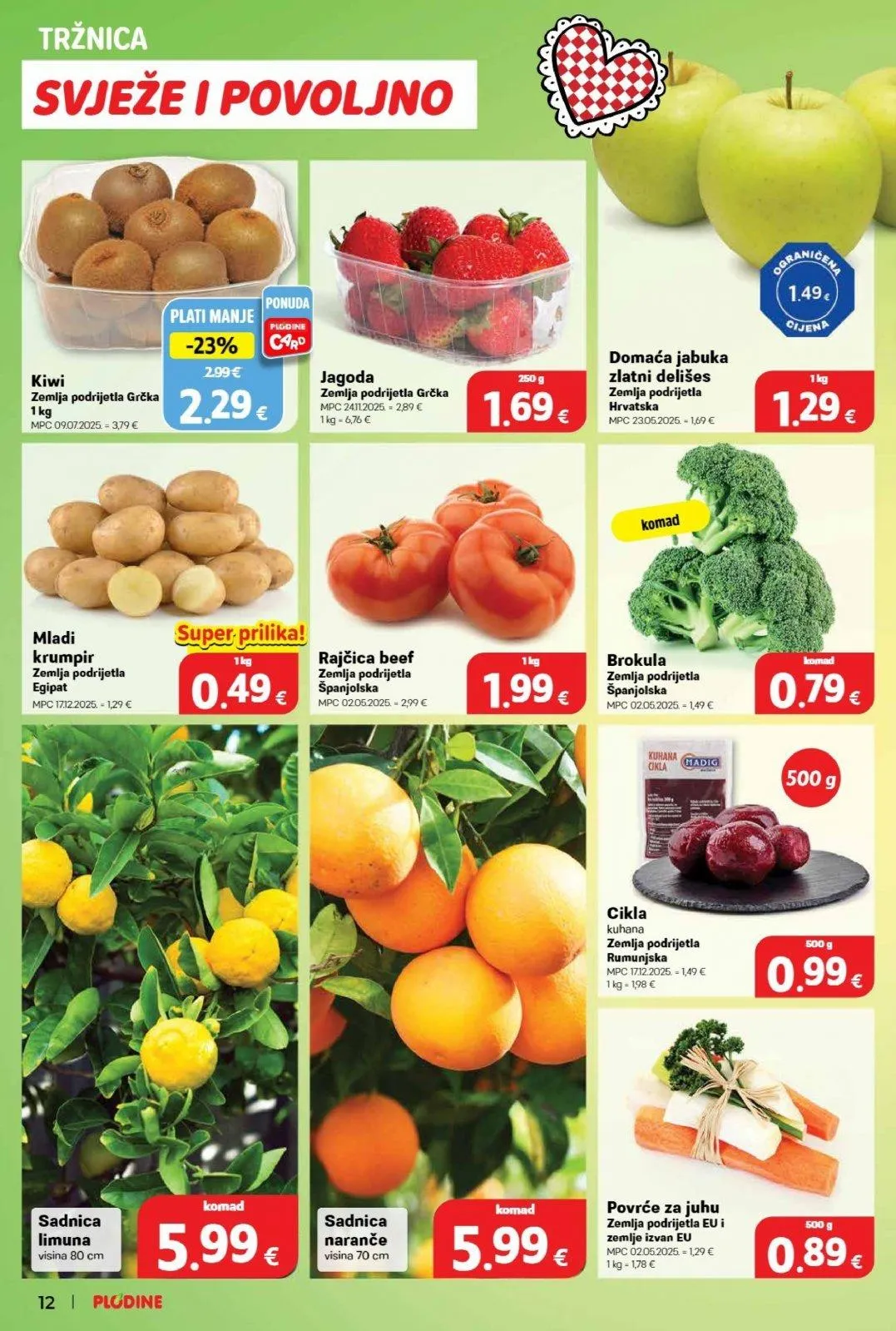 Katalog Plodine katalog do 03.03.2026 od 26. veljače do 3. ožujka 2026. - Pregled Stranica 12