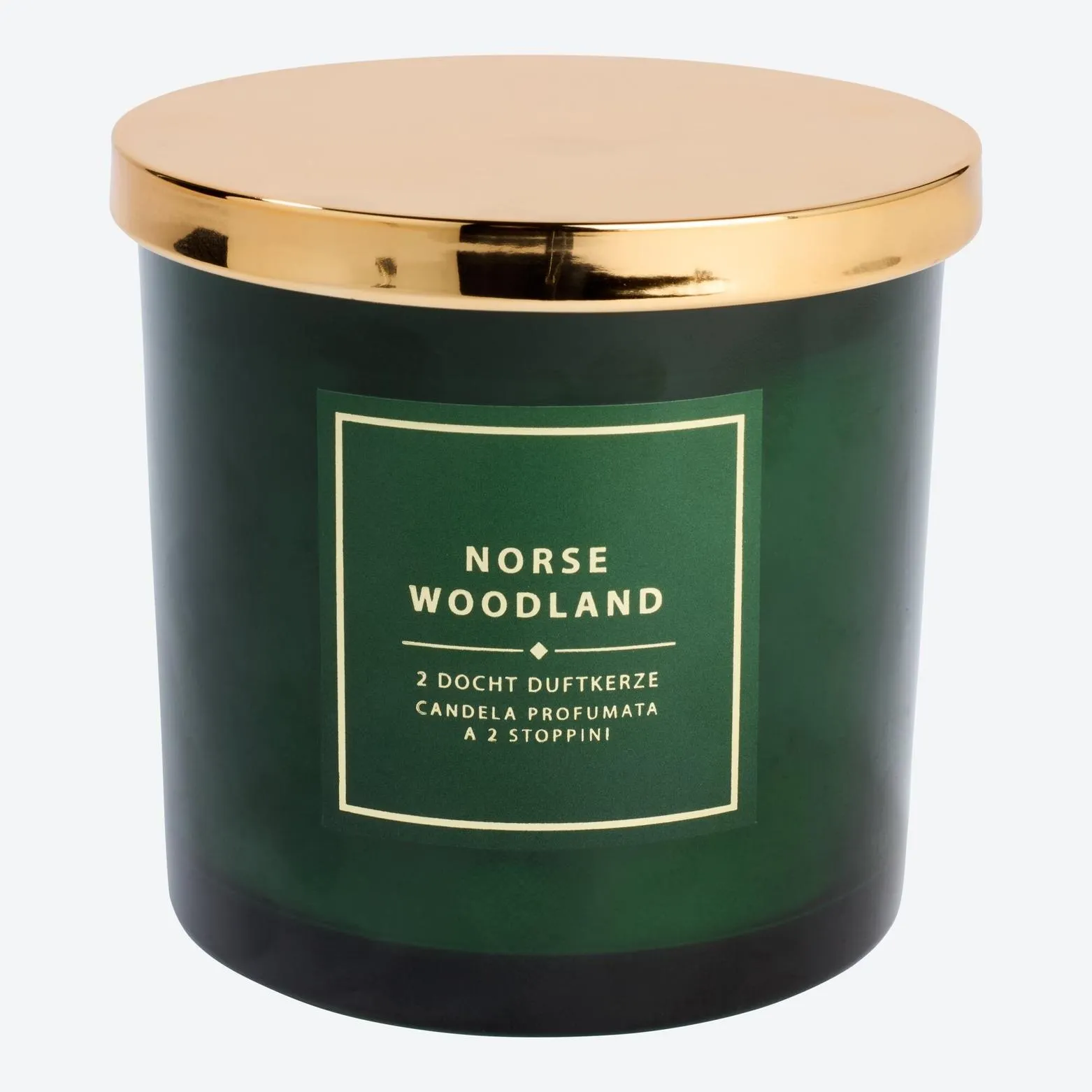 2-Docht-Duftkerze im Glas, ca. 10x10 cm