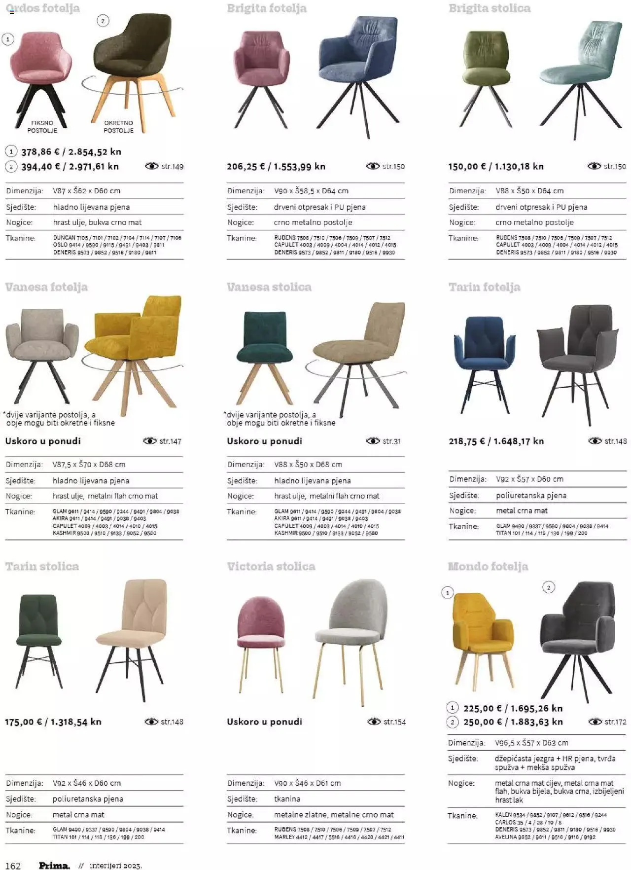 Katalog Katalog interijeri 2023 Prima od 20. veljače do 31. prosinca 2023. - Pregled Stranica 164