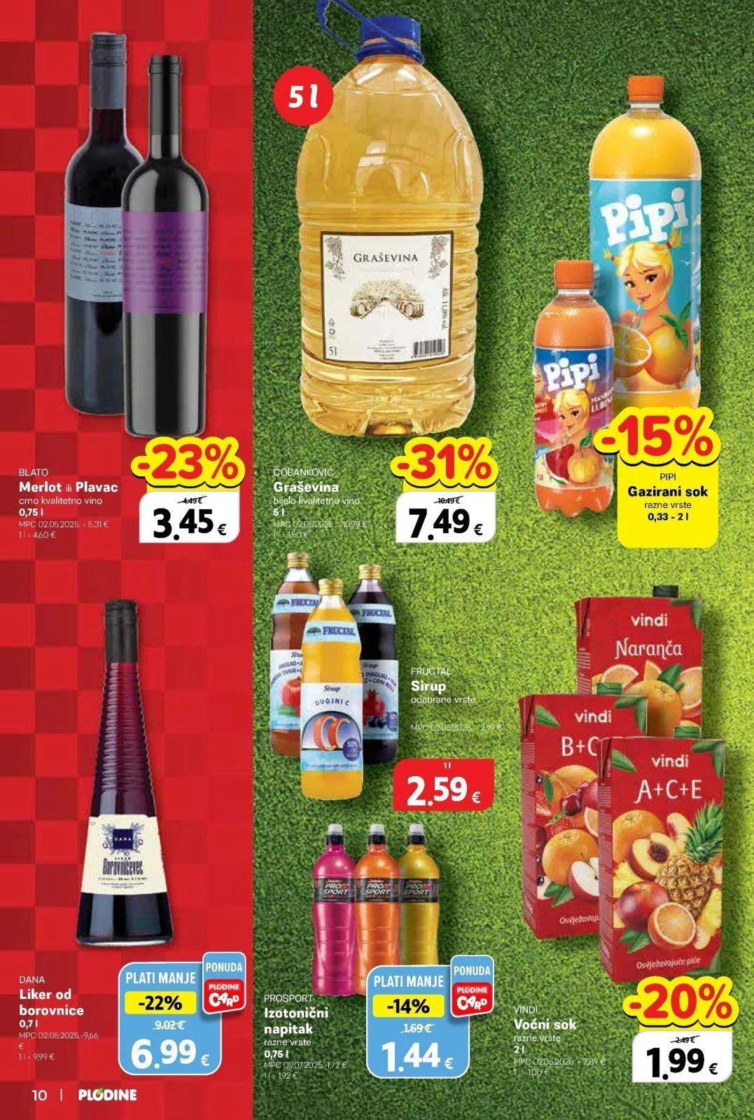 Katalog Plodine katalog do 16.06.2026 od 9. lipnja do 16. lipnja 2026. - Pregled Stranica 10