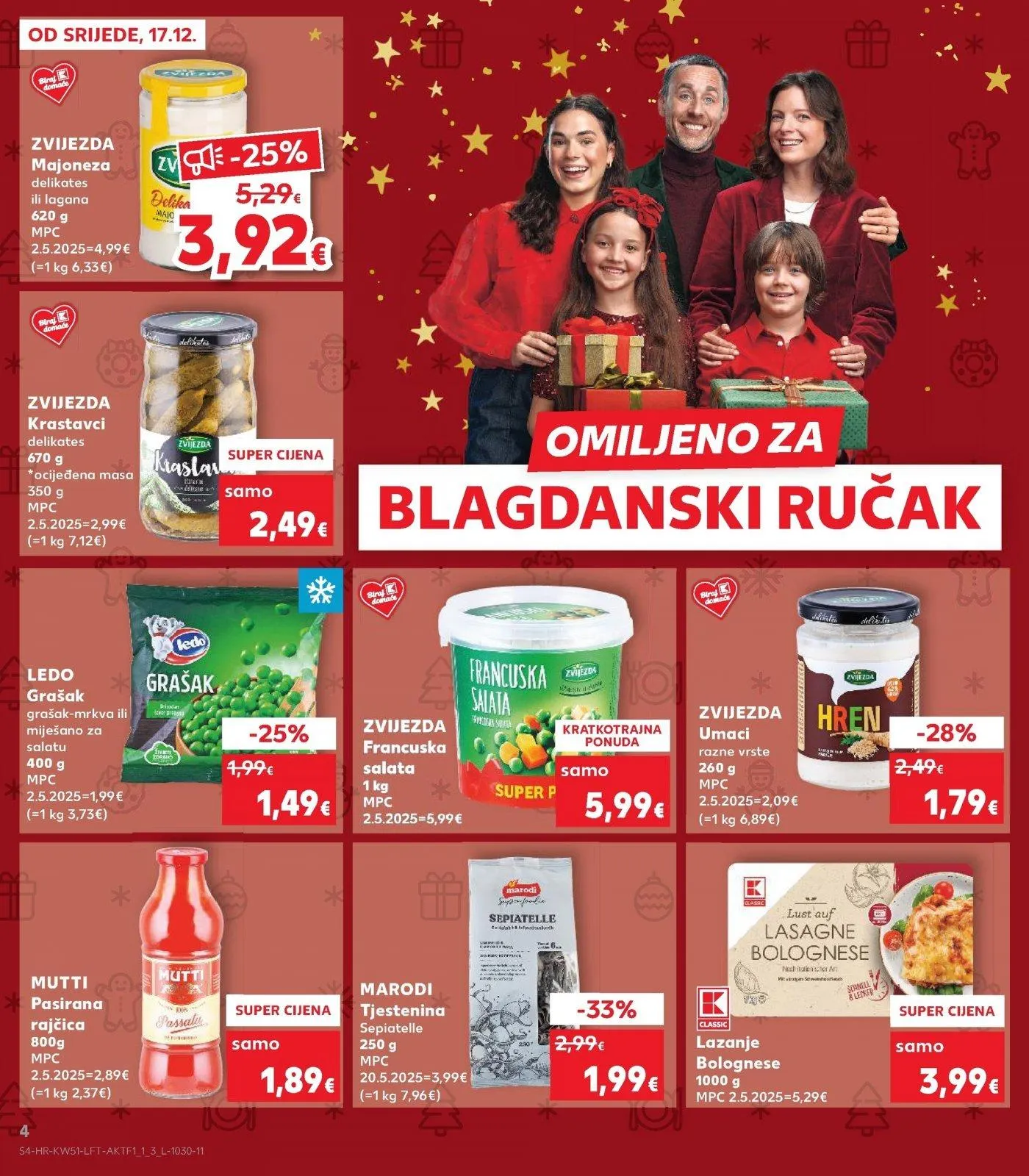 Katalog Kaufland katalog do 26.12.2025 od 17. prosinca do 26. prosinca 2025. - Pregled Stranica 4