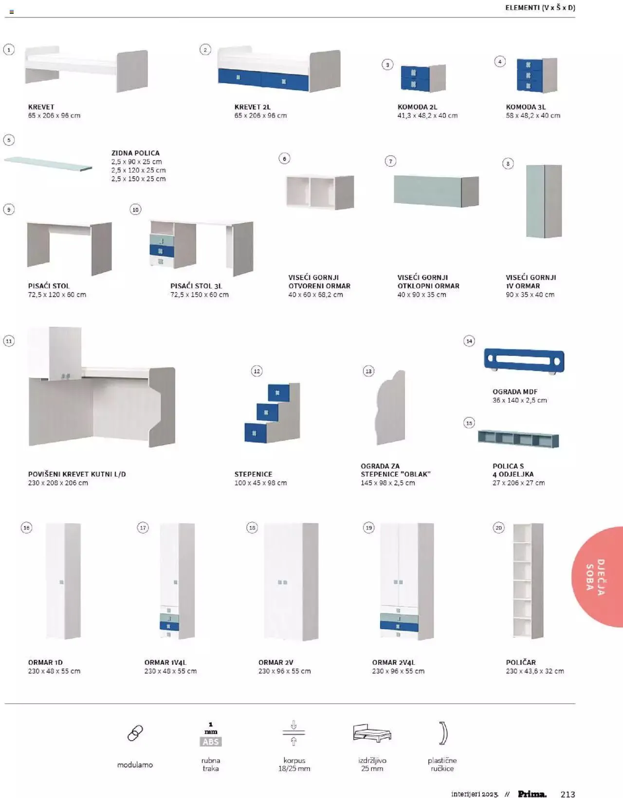 Katalog Katalog interijeri 2023 Prima od 20. veljače do 31. prosinca 2023. - Pregled Stranica 215