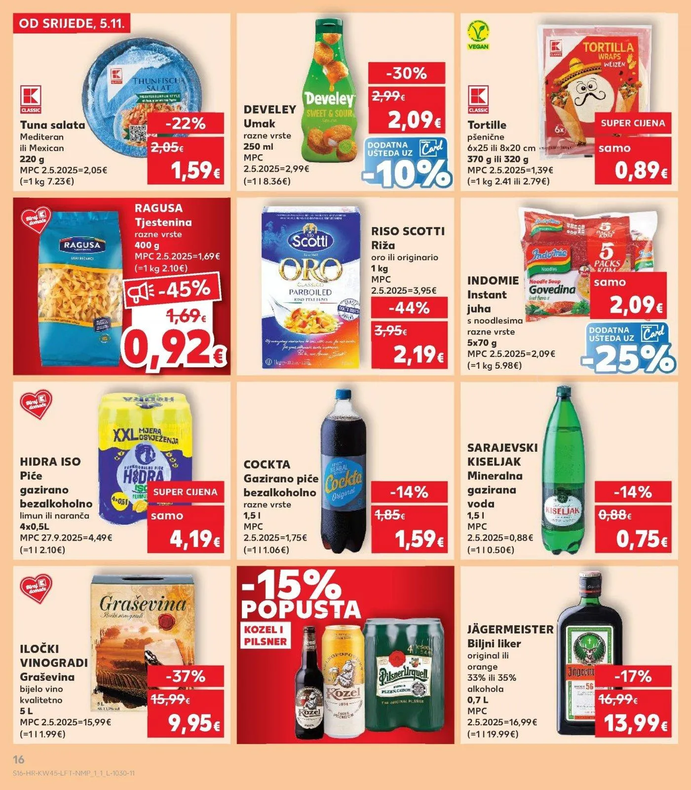 Katalog Kaufland katalog do 11.11.2025 od 5. studenoga do 11. studenoga 2025. - Pregled Stranica 16