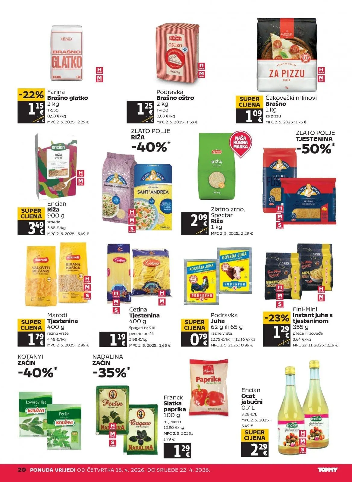 Katalog Tommy katalog do 22.04.2026 od 16. travnja do 22. travnja 2026. - Pregled Stranica 20