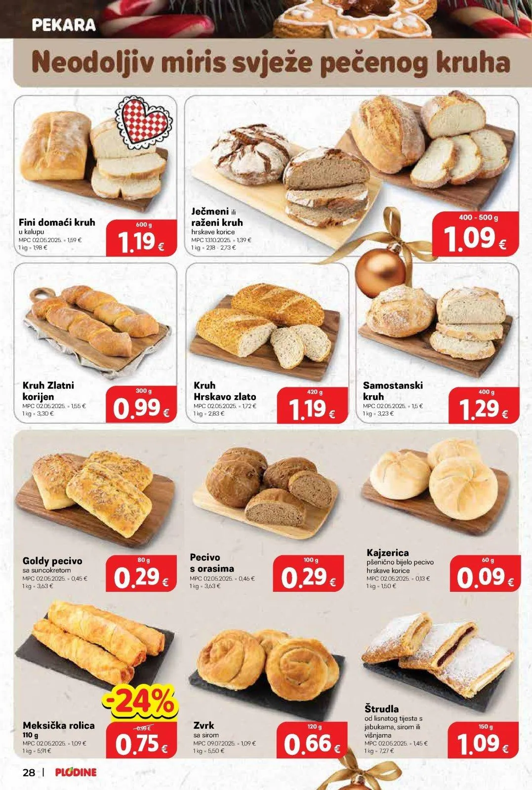 Katalog Plodine katalog do 24.12.2025 od 17. prosinca do 24. prosinca 2025. - Pregled Stranica 28