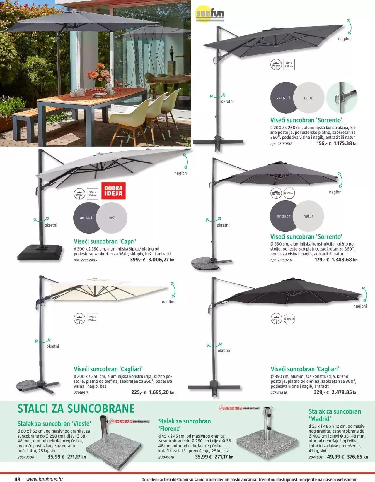 Katalog Vrtni namještaj Bauhaus od 24. ožujka do 31. srpnja 2023. - Pregled Stranica 48