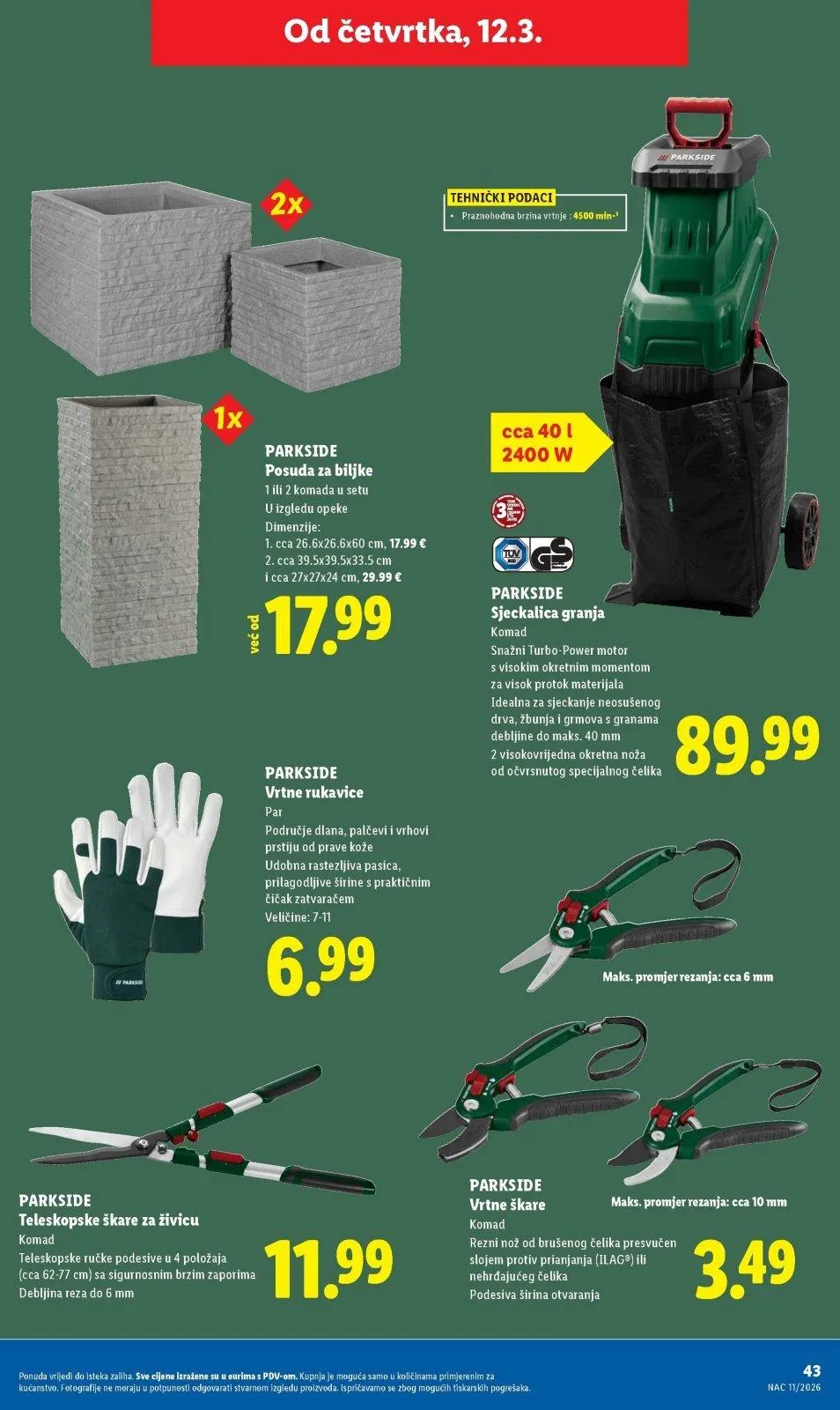 Katalog Lidl katalog do 15.03.2026 od 5. ožujka do 15. ožujka 2026. - Pregled Stranica 43