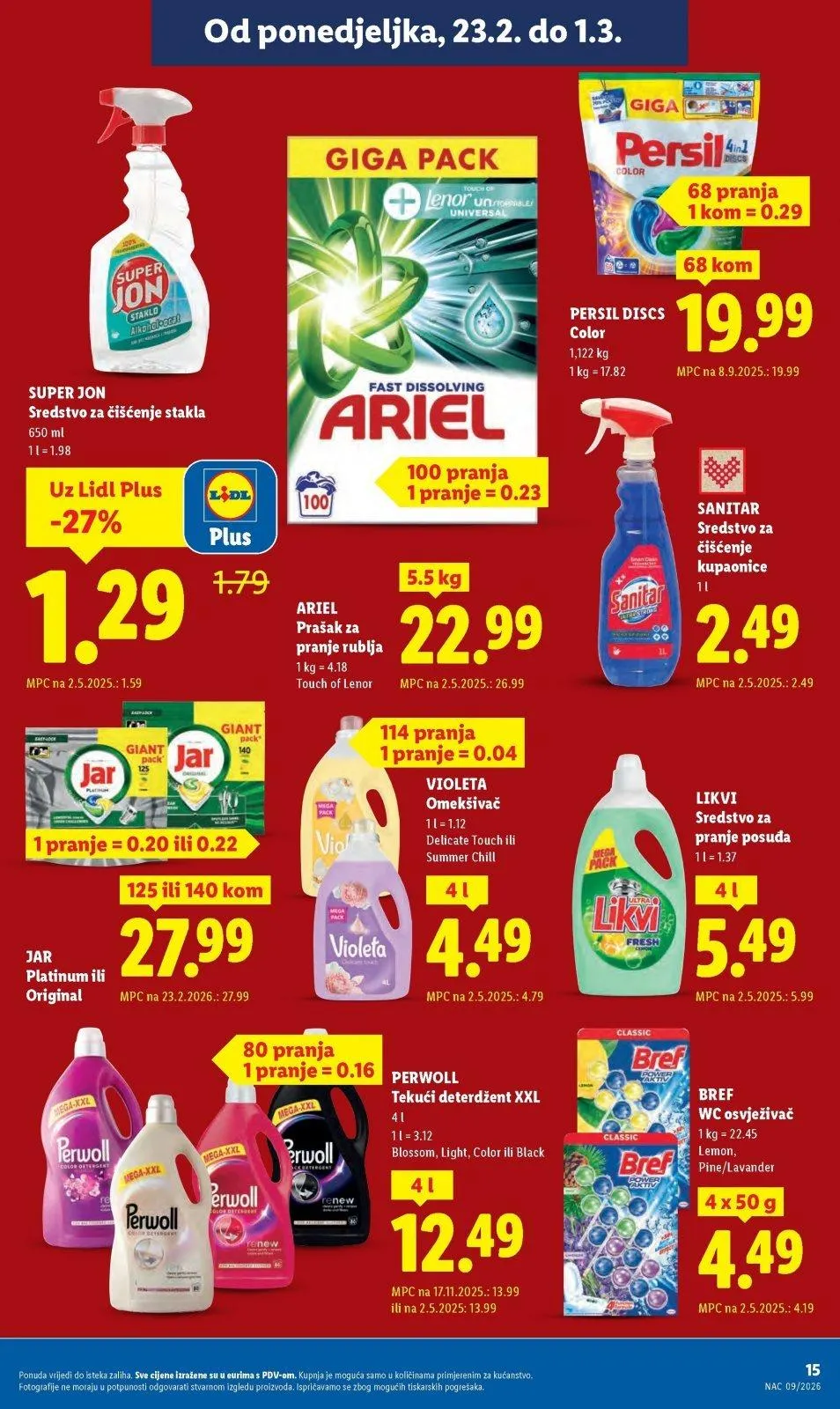 Katalog Lidl katalog do 01.03.2026 od 19. veljače do 1. ožujka 2026. - Pregled Stranica 15