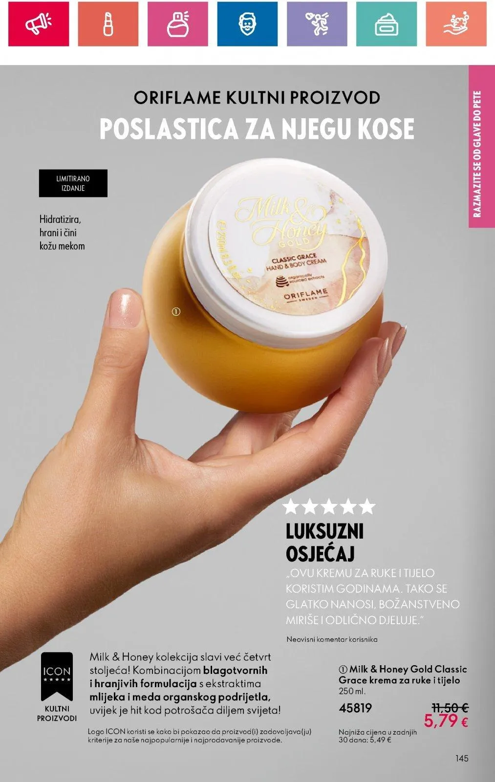 Katalog Oriflame katalog do 11.09.2024 od 29. kolovoza do 11. rujna 2024. - Pregled Stranica 145