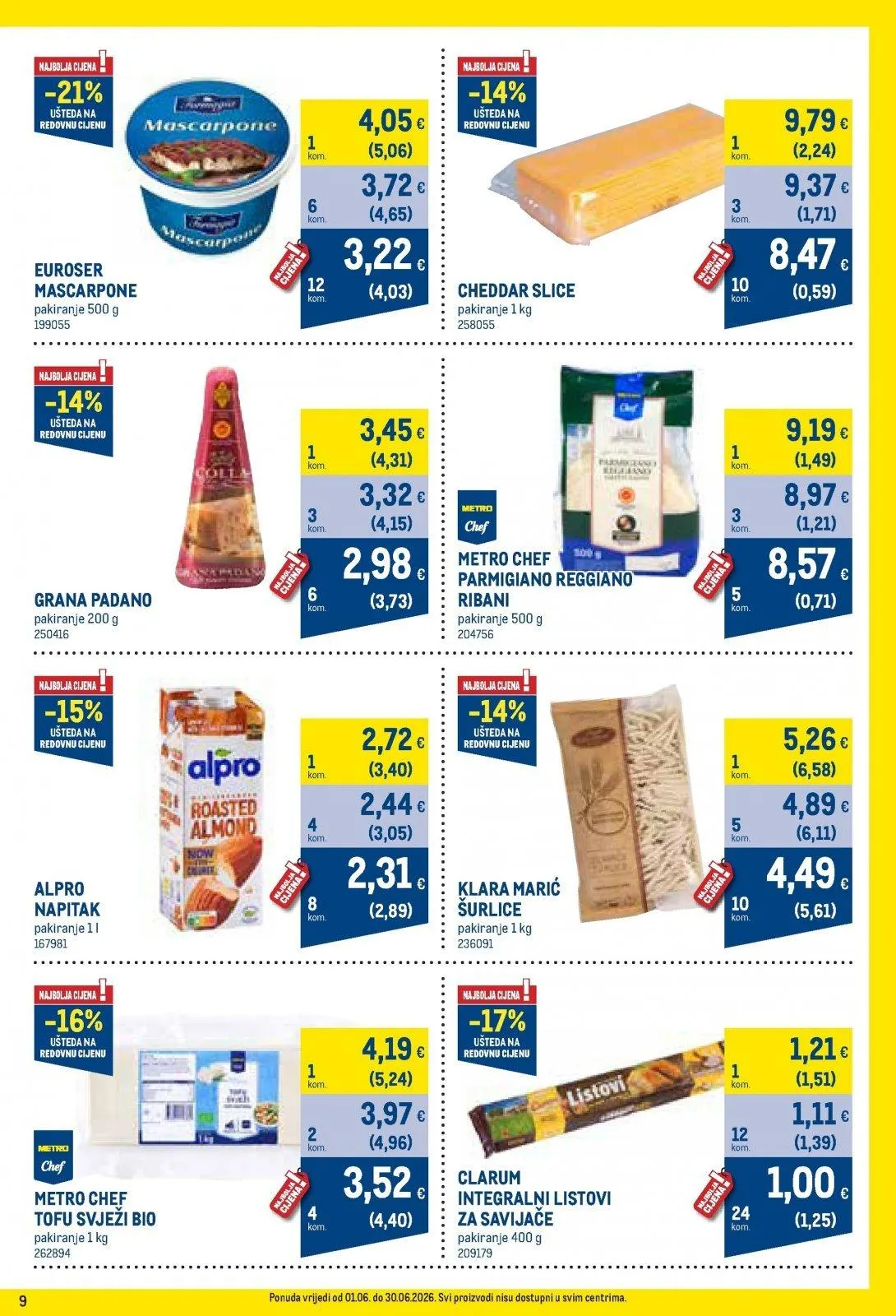 Katalog Metro katalog do 01.07.2026 od 9. lipnja do 1. srpnja 2026. - Pregled Stranica 9