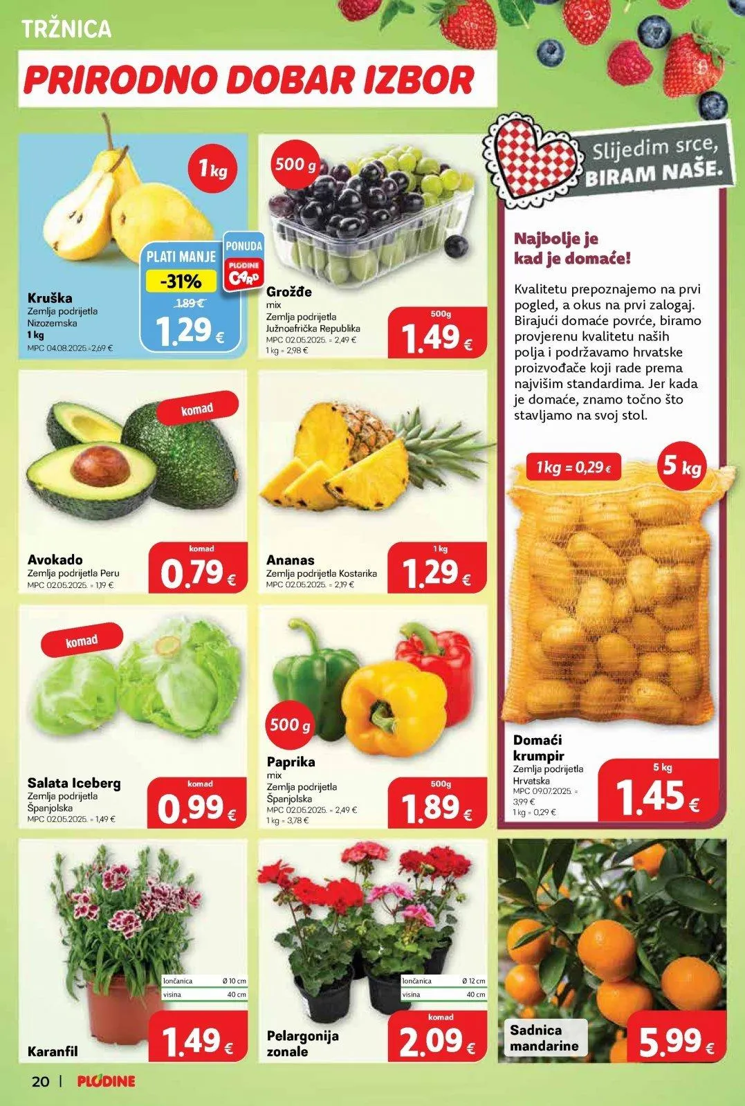 Katalog Plodine katalog do 31.03.2026 od 26. ožujka do 31. ožujka 2026. - Pregled Stranica 20