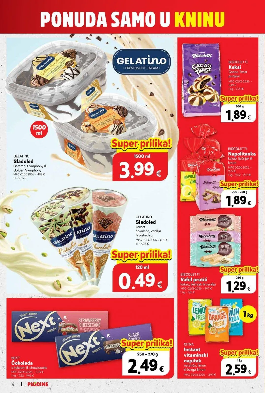 Katalog Plodine katalog do 23.06.2026 od 17. lipnja do 23. lipnja 2026. - Pregled Stranica 4