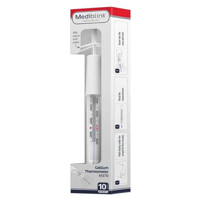 MEDIBLINK klasični toplomjer s galijevom niti