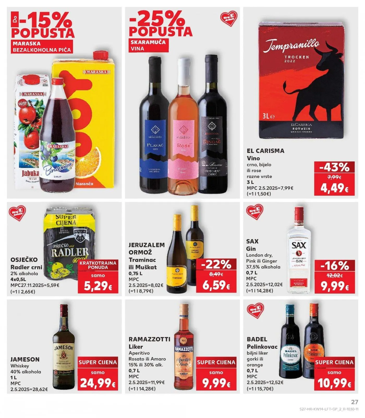 Katalog Kaufland katalog do 07.04.2026 od 1. travnja do 7. travnja 2026. - Pregled Stranica 27