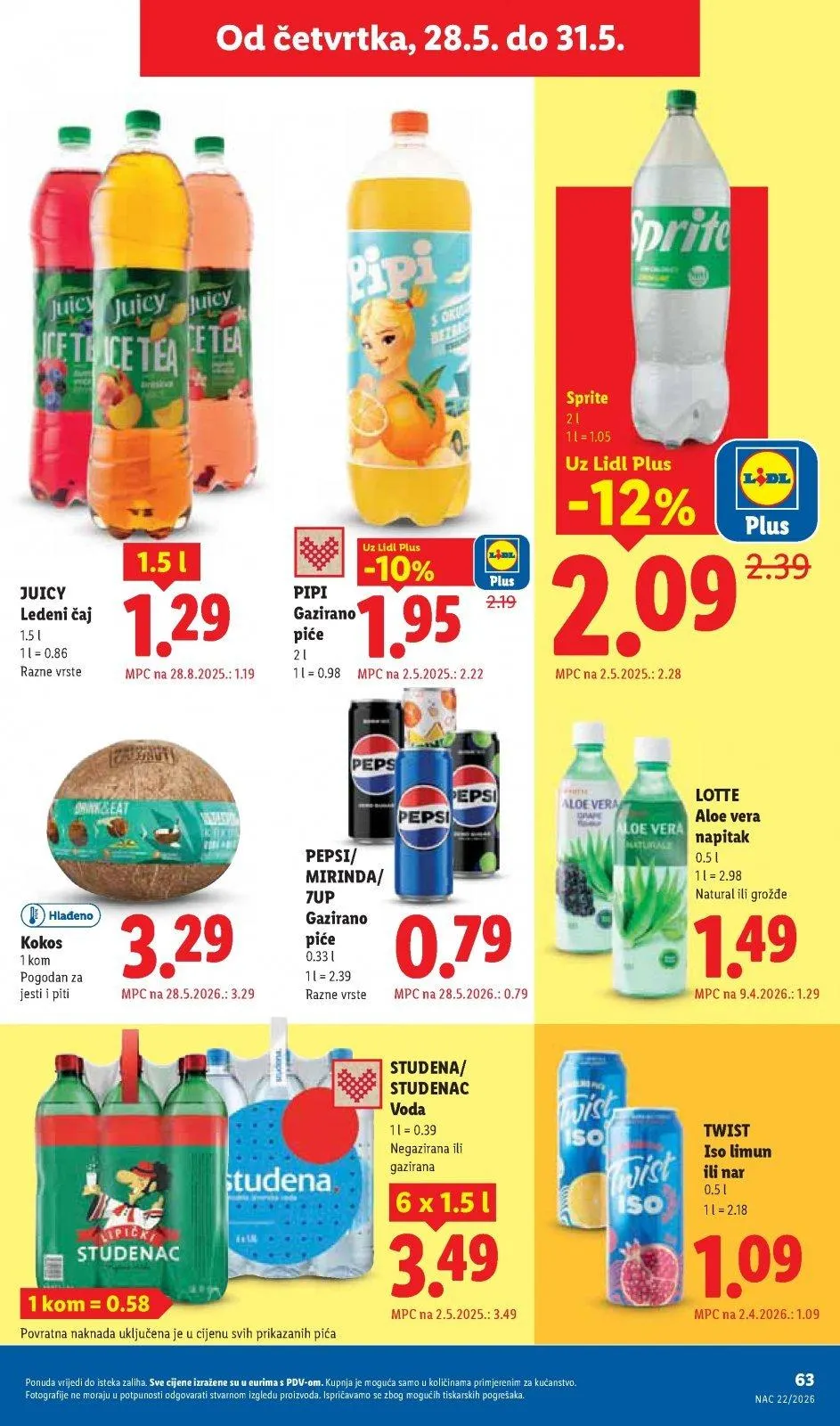 Katalog Lidl katalog do 31.05.2026 od 21. svibnja do 31. svibnja 2026. - Pregled Stranica 63
