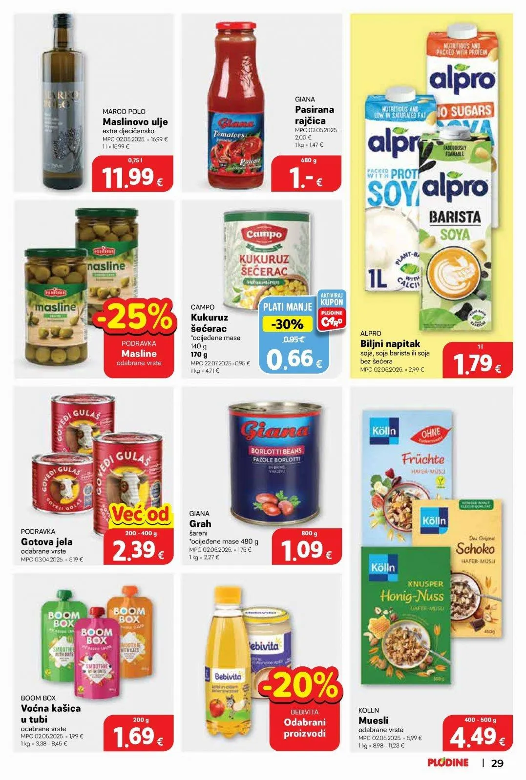 Katalog Plodine katalog do 30.06.2026 od 26. lipnja do 30. lipnja 2026. - Pregled Stranica 29