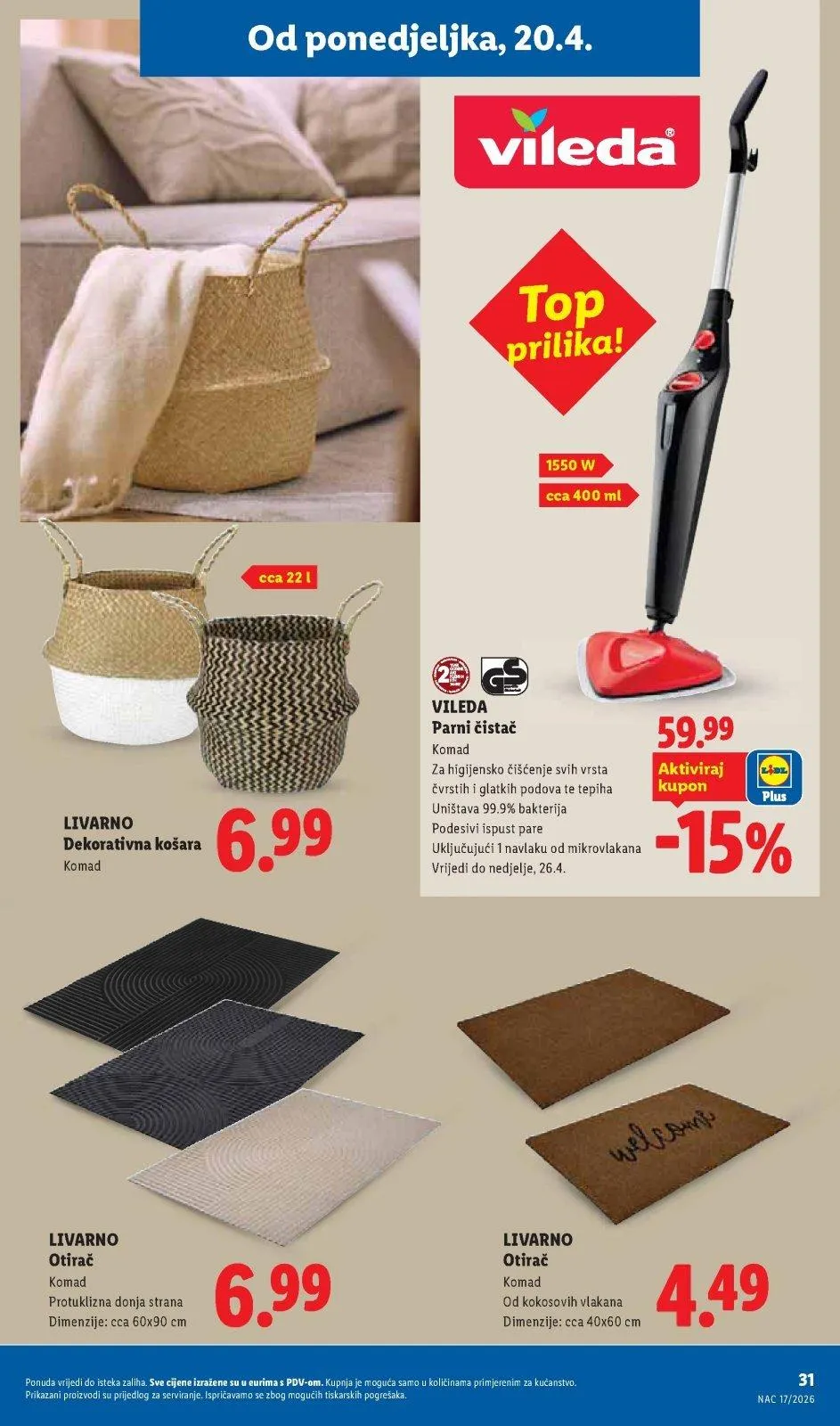 Katalog Lidl katalog do 26.04.2026 od 16. travnja do 26. travnja 2026. - Pregled Stranica 31