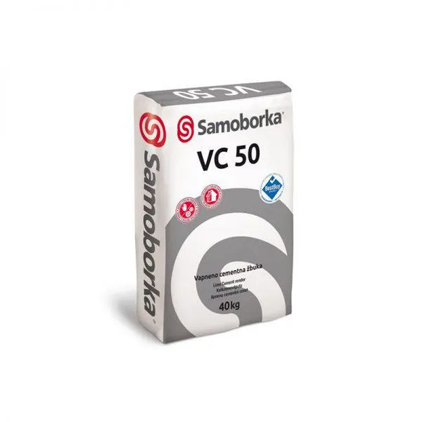 Vapneno cementna podložna žbuka VC 50, 25 kg