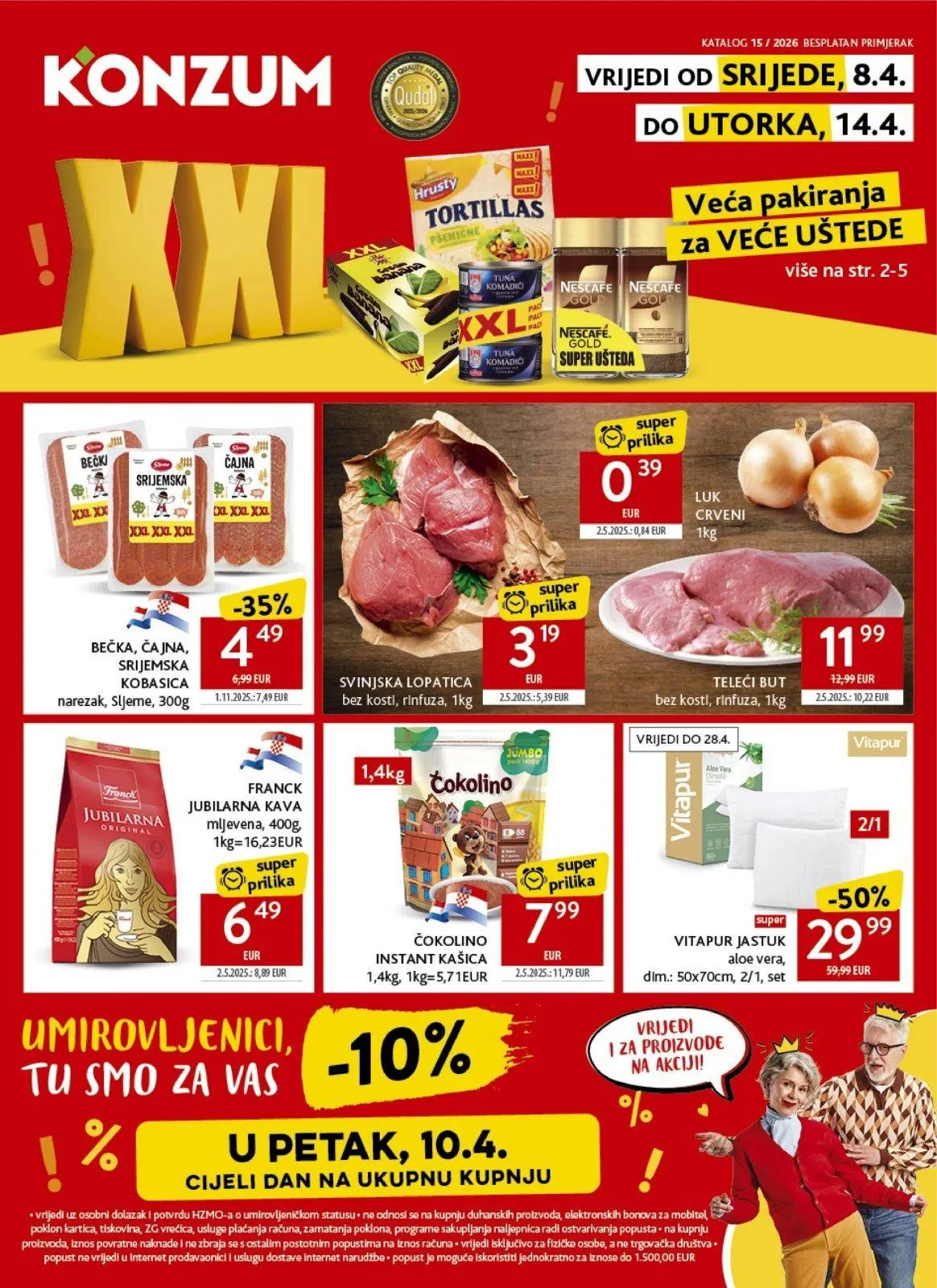Katalog Konzum katalog do 14.04.2026 od 8. travnja do 14. travnja 2026. - Pregled Stranica 1