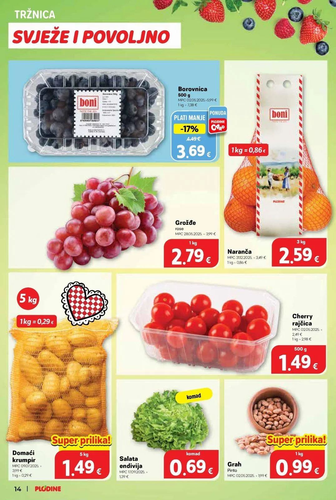 Katalog Plodine katalog do 10.02.2026 od 5. veljače do 10. veljače 2026. - Pregled Stranica 14